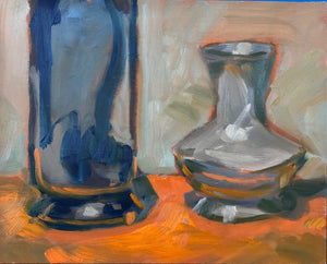 Blue Vase, 8"x10'