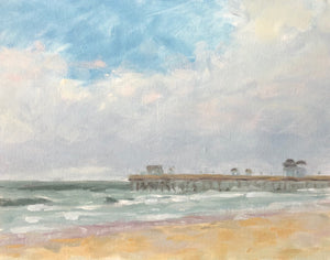 Ocean Beach pier, 11"x 14"